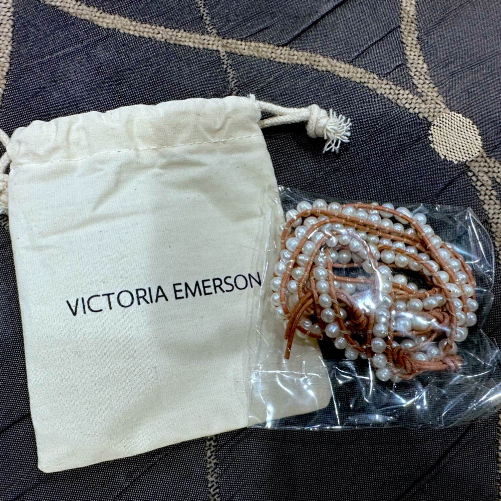 Victoria Emerson Pearl Wrap Bracelet NWT